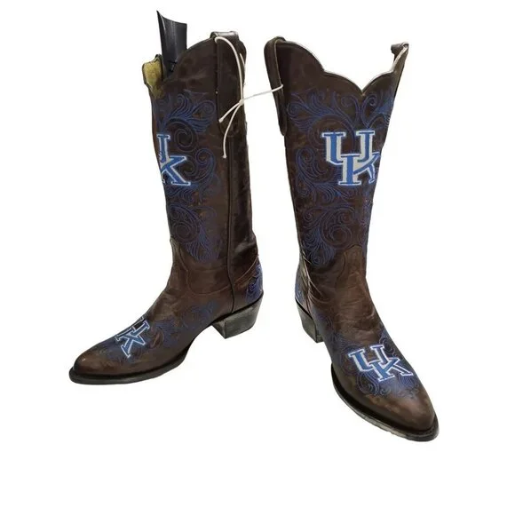 University of Kentucky Wildcats Cowgirl Boots, Woman's Size 7 NWT Embroidered - Picture 8 of 12